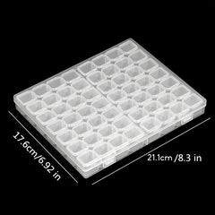 Adjustable Plastic Storage Box 28/56 Slots Jewelry Diamond Embroidery Craft