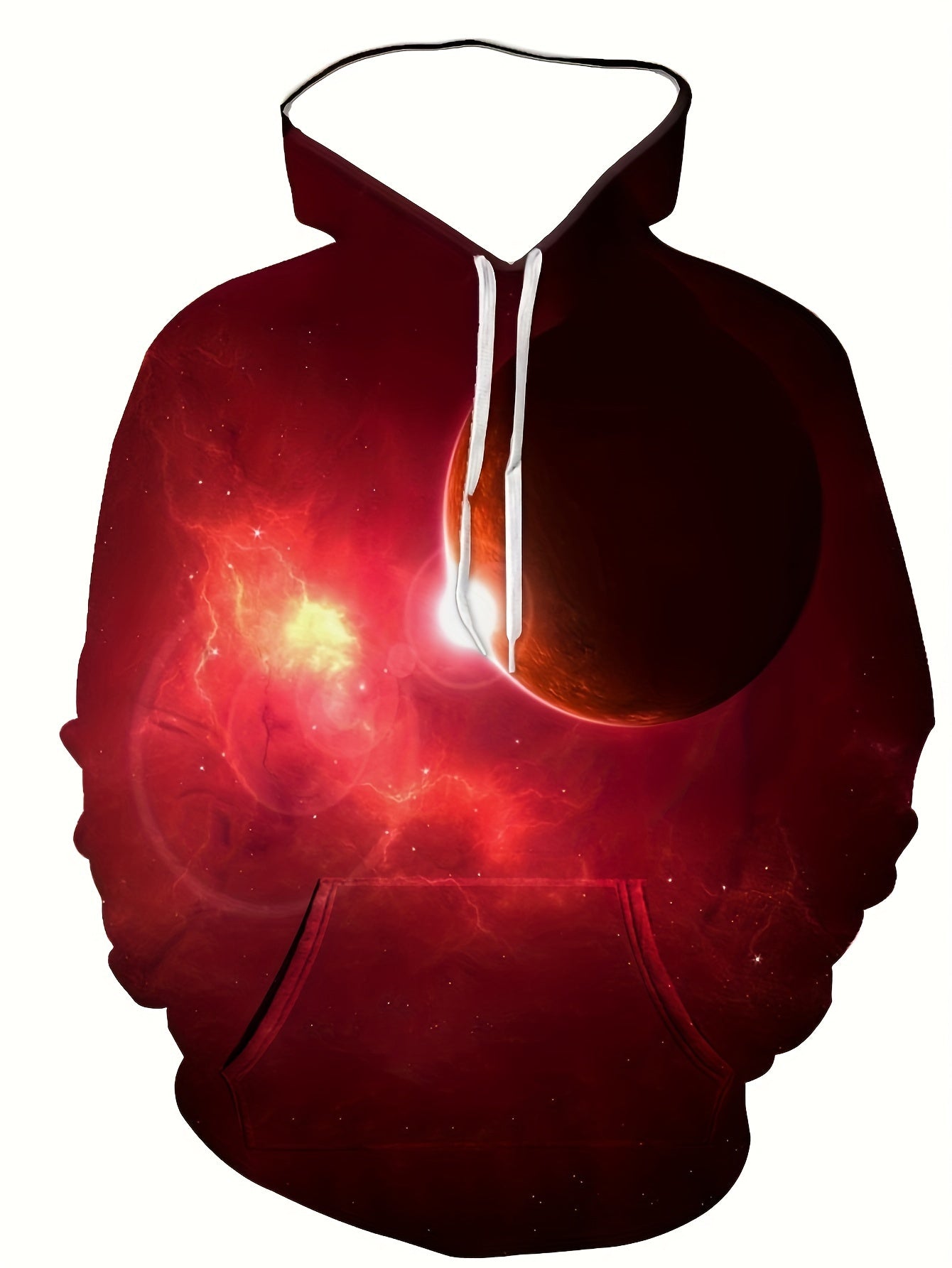 Men's Astronaut & Graphic Hoodie Active Breathable Hooded Sweatshirt
