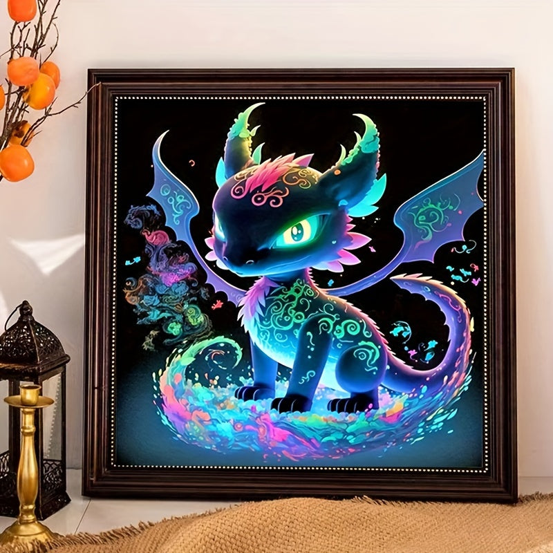 5D Round Diamond Painting Ferocious Animals Small Dinosaur Embroidery Mosaic