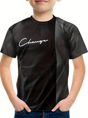 Kids Long Sleeve Round Neck Summer Tee Top