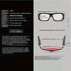 Anti Collision Sports Glasses for Football Basketball Training