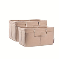 Felt Handbag Organizer Purse Insert with Handles - Shoulder Tote & Crossbody