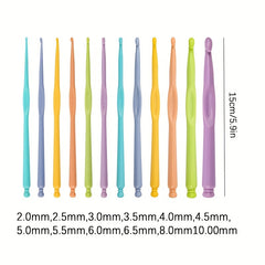 12pcs Crochet DIY Knitting Tools Set for Arthritic Hands
