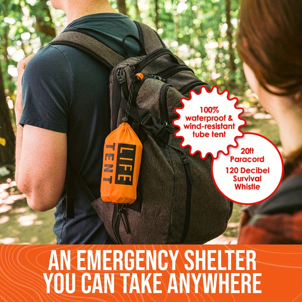 Insulated Emergency Tent 2 Person Waterproof+Whistle