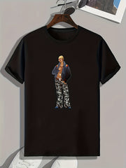 Boy Print Men's Graphic T shirt for Summer