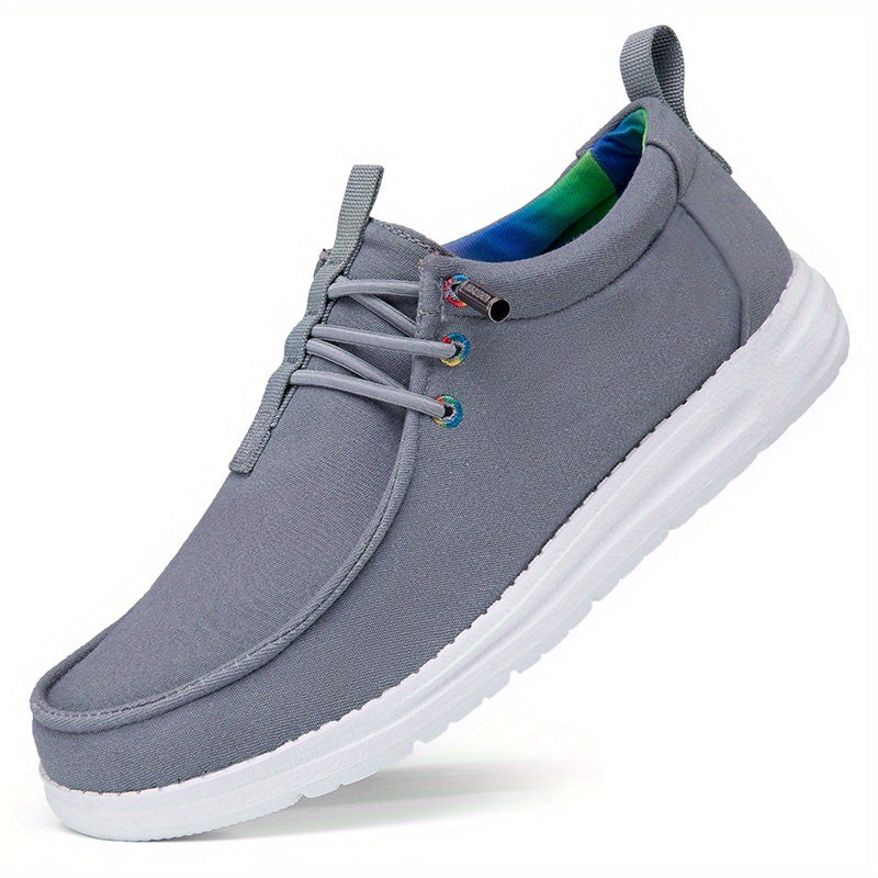Men's Lightweight Canvas Loafer Shoes Slip On Casual Shoes