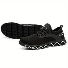 CEATSAFETV Men's Steel Toe Work Shoes Puncture Proof Anti skid