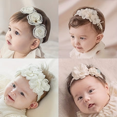 Cute Baby Girls Lace Flower Headband