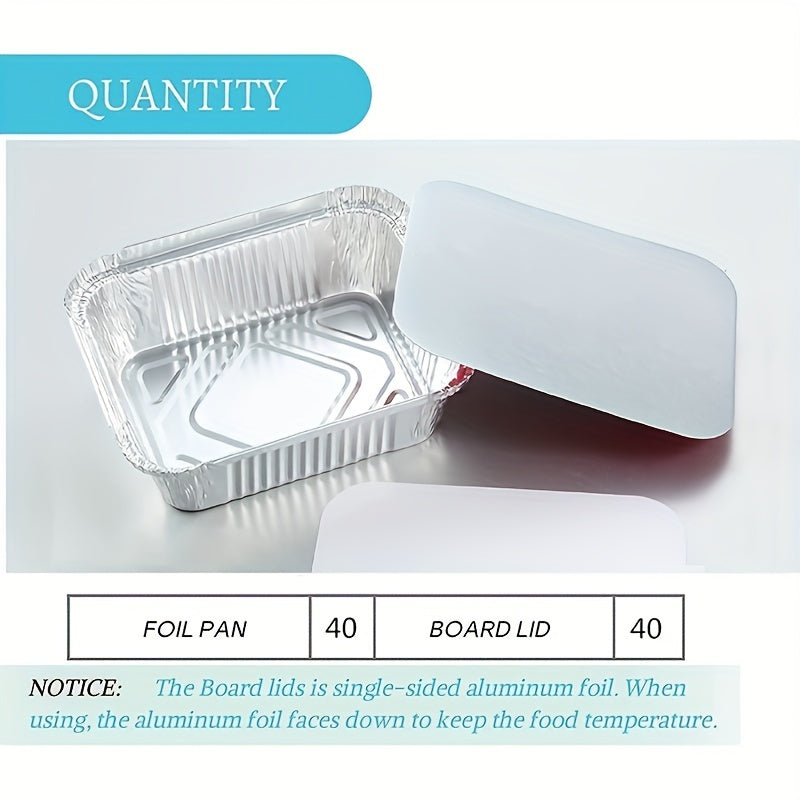100pcs Disposable Aluminum Frying Pan with Lid for Outdoor Camping