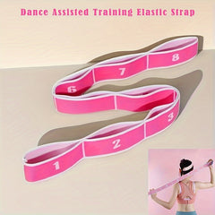Digital Segmented Yoga Resistance Bands Elastic Fitness Stretching Band