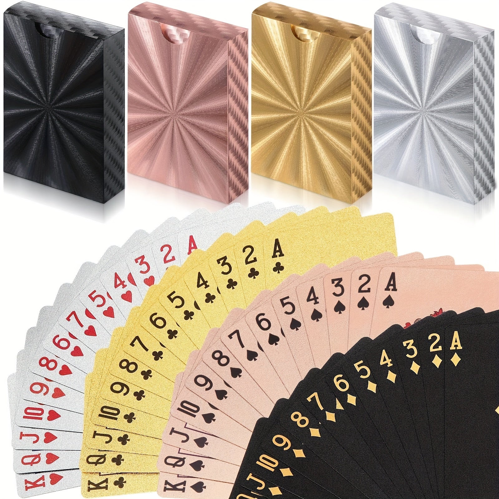 Waterproof Plastic Playing Cards Retro Style