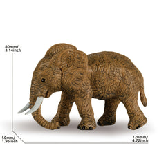 8pcs Jungle Wildlife PVC Toy Set for Kids - Ideal for Learning & Play