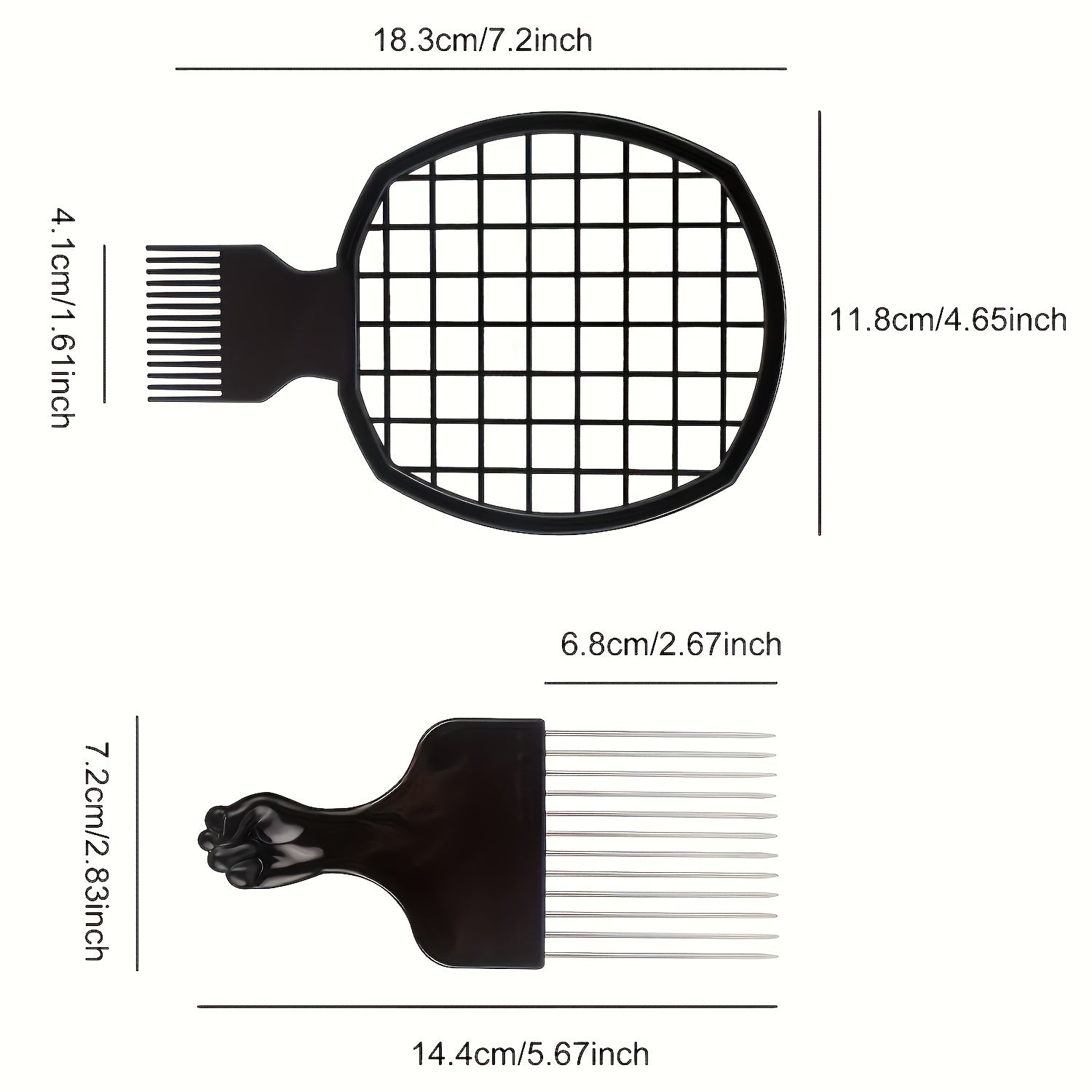 Hair Sponge Set Afro Hair Sponge Barber Brush Pick and Twist Comb for Girls