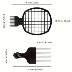 Hair Sponge Set Afro Hair Sponge Barber Brush Pick and Twist Comb for Girls