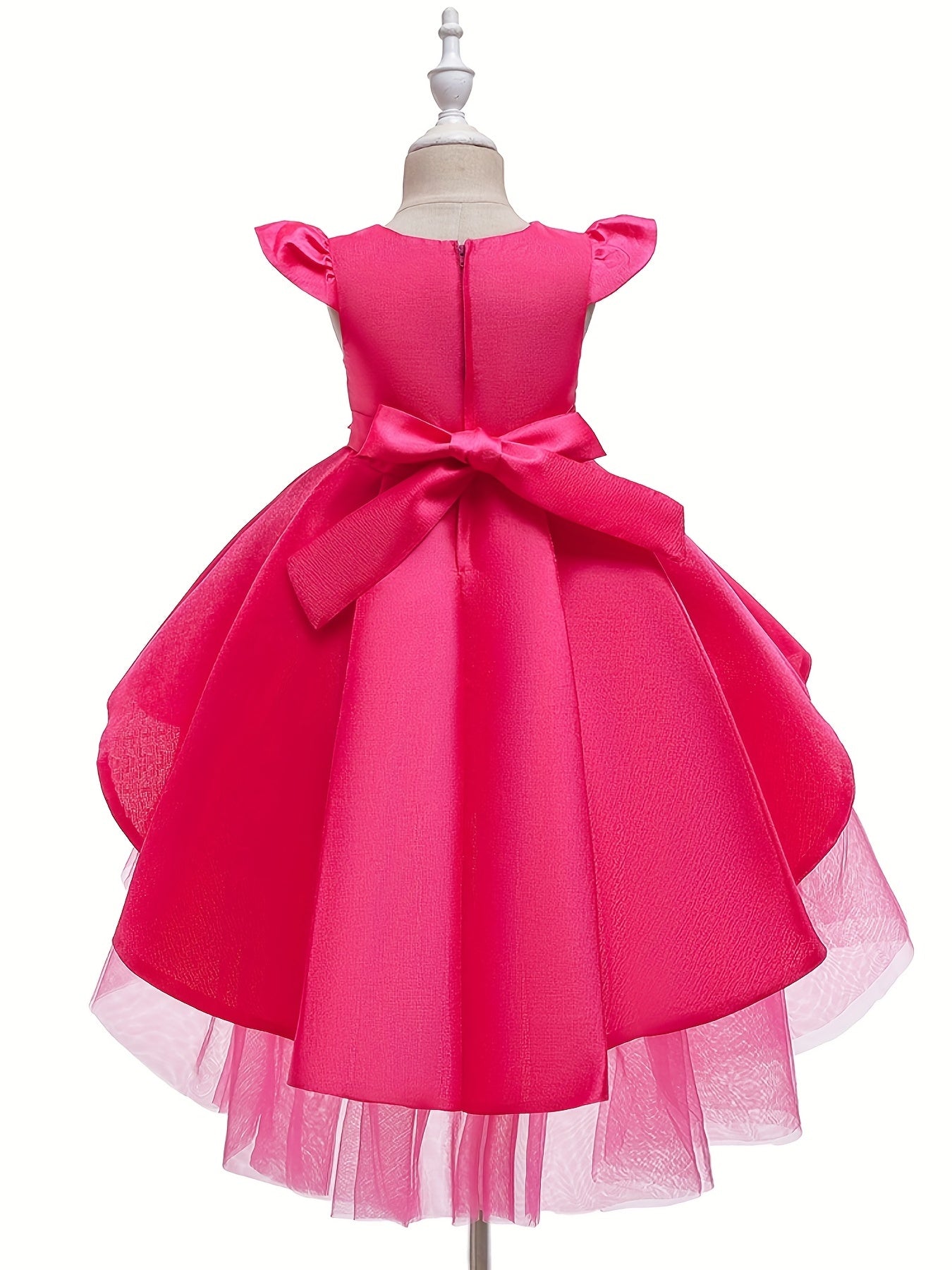 High Low Trail Princess Dress for Girls