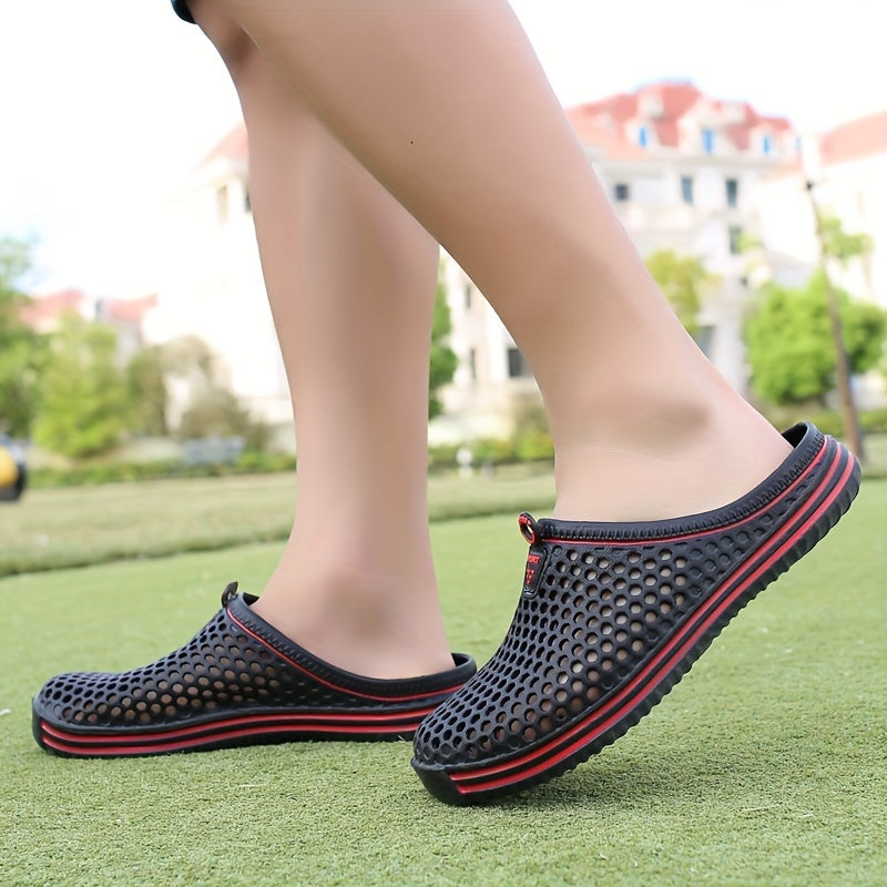 Women's Lightweight Solid Hole Shoes for Outdoor Comfort