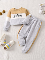 Girls Princess Long Sleeve Sweatshirt & Sweatpants