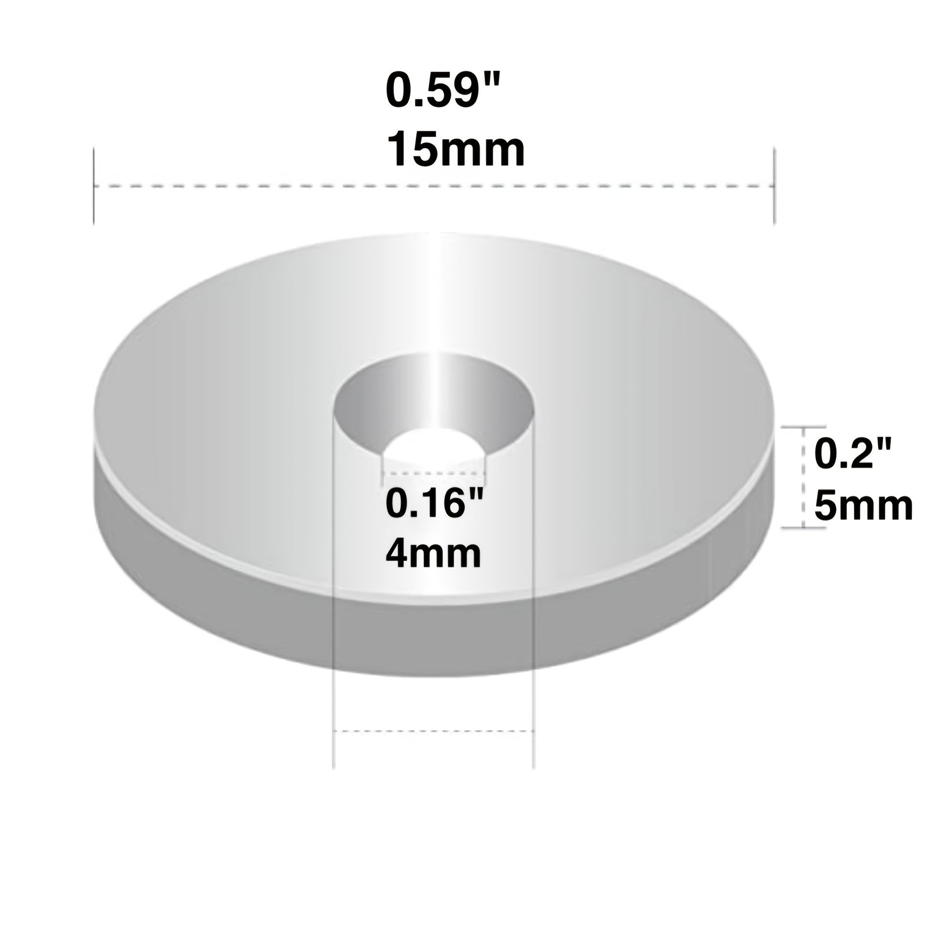 15x5mm Strong Neodymium Disc Magnet with Holes