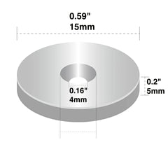 15x5mm Strong Neodymium Disc Magnet with Holes