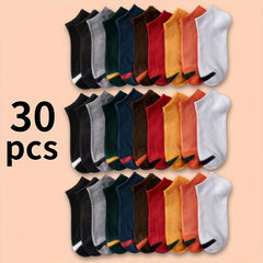 10 20 30 Pairs Ankle Sports Socks Soft & Lightweight Women's Stockings