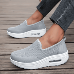 Women's Slip On Mesh Sneakers Air Cushion Shoes Non slip Platform