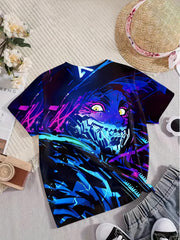 Anime Cartoon Graphic Girls T-shirt Summer Gift Outdoor