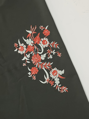 Floral Print Leggings Skinny Eyelet Leggings