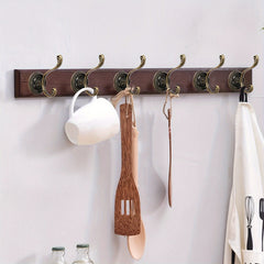 8pcs Vintage Double Hook Wall Hanging Coat Hook
