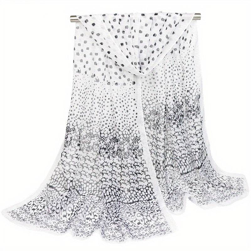 Chiffon Scarf Large Shawl Women Casual Windproof Head Wrap Travel Beach Towel
