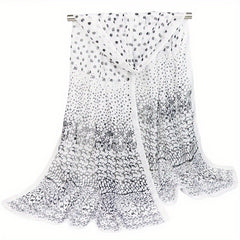 Chiffon Scarf Large Shawl Women Casual Windproof Head Wrap Travel Beach Towel