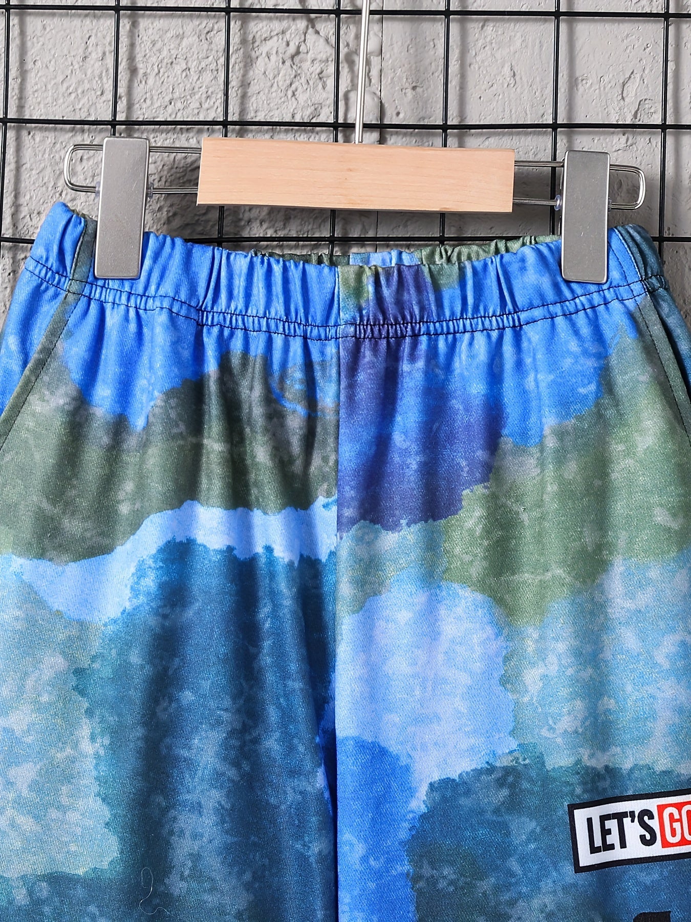 Boys Camo Style Letter Jogger Sweatpants