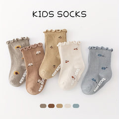 Cotton Anti Slip Baby Socks For Newborns - Spring/Autumn