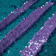 Rainbow Reversible Sequin Fabric for Indoor Decorations