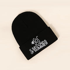 Embroidery Letter Knit Hat Woolen Hat Hip hop Cap Unisex