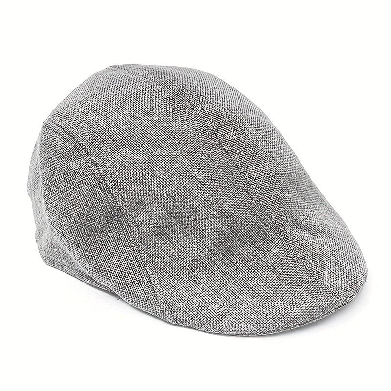 Men's Fabric Beret Newsboy Hat Summer Breathable Hat