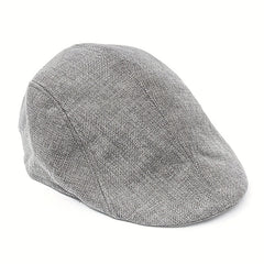 Men's Fabric Beret Newsboy Hat Summer Breathable Hat