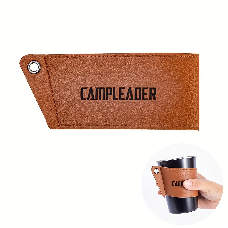 2pcs Faux Leather Cup Protective Cover Anti Scald And Non-slip Cup Sleeve