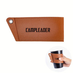 2pcs Faux Leather Cup Protective Cover Anti Scald And Non-slip Cup Sleeve