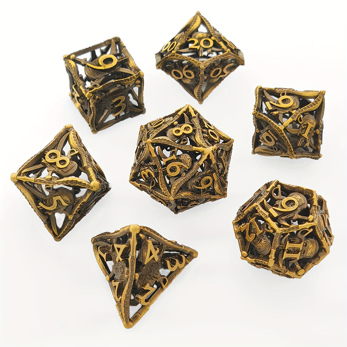 Dragonslayer Elemental Pirate Double Sword Elemental Dice Set 7pcs