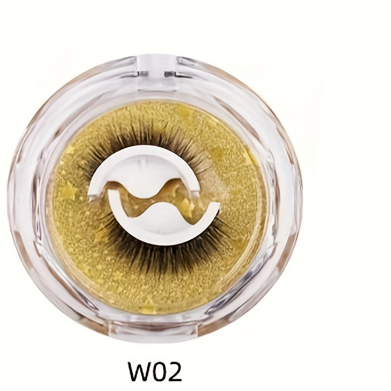 Self Adhesive Natural False Eyelashes Non-slip Waterproof Lashes