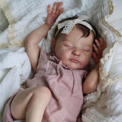 3D Painted Reborn Youngsters Girl Doll with Veins Cloth Body & Vinyl