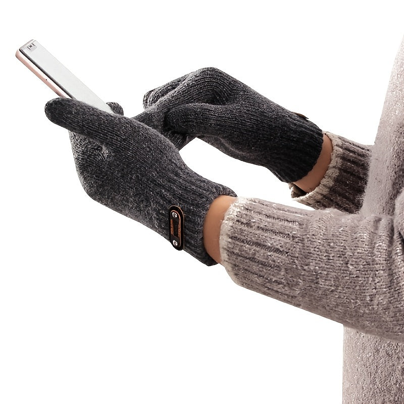 Warm Touch Screen Gloves for Outdoor Activities - Anti Skid and Thermal