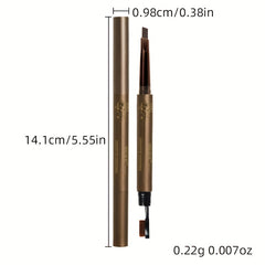 Dual-Ended Waterproof Eyebrow Pencil & Powder for Long-Lasting Results