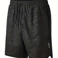 Quick Dry Camo Sport Shorts for Men Moisture Wicking Stretchy