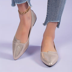 Women's Pointed Toe Ballet Flats Soft Sole Non Slip Shoes