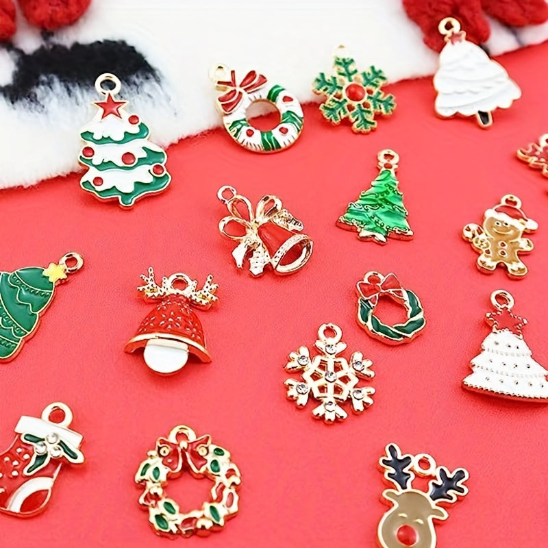 150pcs Christmas Charm Pendant Set DIY Jewelry Making Accessories