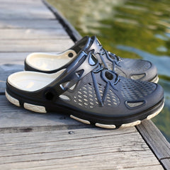 Women's Breathable Hole Shoes Round Toe Slippers