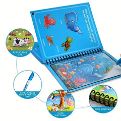 4pcs Reusable Water Drawing Book Painting Toys