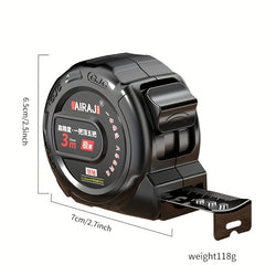 5m Steel Tape Measure Hardened Wear-resistant Anti-drop Self-locking 3ft 10m