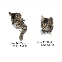 2pcs 3D Cat Iron Stickers for DIY T Shirt Backpack Hat